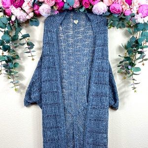 •true craft• Gray Crochet Cocoon {long cardigan / duster}